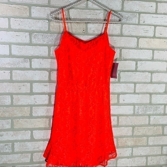 Collective Concepts NWT Coral Sleeveless Lace Dress Size S - Picture 8 of 11